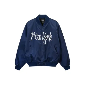 Stussy La Chapter Satin Varsity Jacket