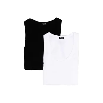 DSQUARED 2 Cotton Tank Top Pack Of Two