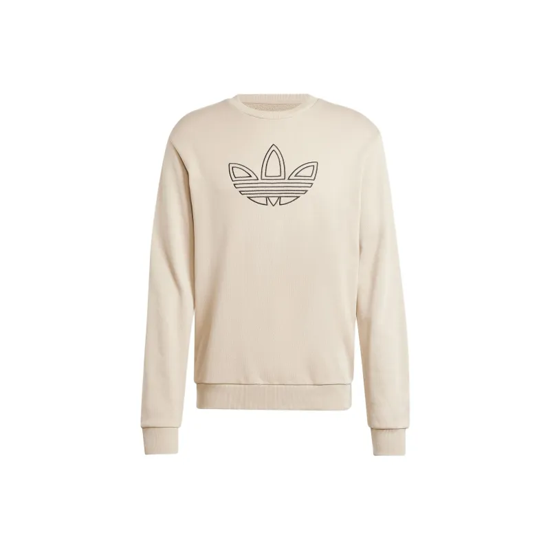 Adidas Originals TREFOIL CREW FW24 Sweatshirt Men's Beige-0