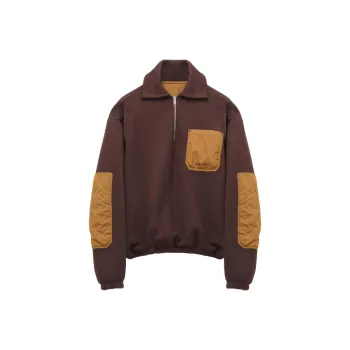 McQ Alexander McQueen Logo Embroidered Half Zip Sweatshirt