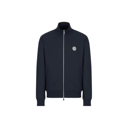 ARMANI EXCHANGE ARMANI EXCHANGE X SmileyWorld FW22 Jackets Coats Men's Navy