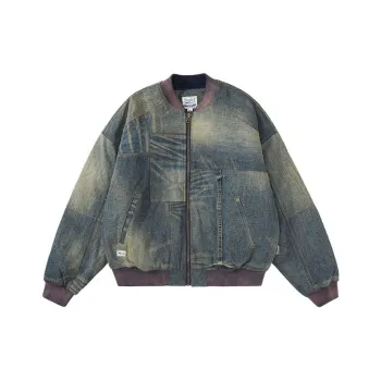 TEKABLU Jackets Men Denim Blue