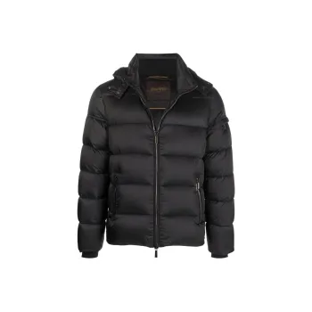 Moorer Quilted Zip Up Down Jacket