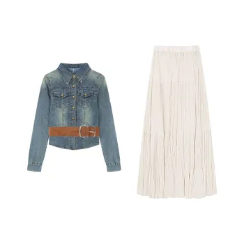 KUNZHUDAXIANG Fashion Skirt Set Women's