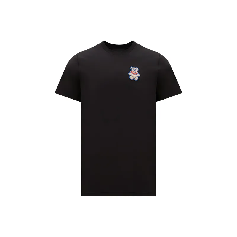 Moncler T-Shirts Men Black-0