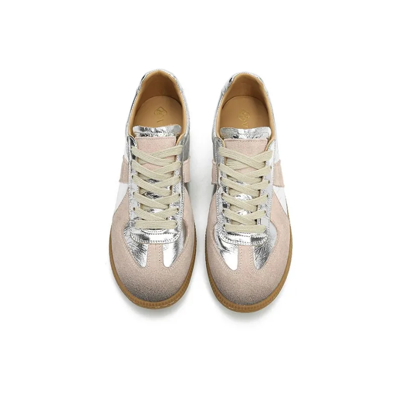 VCA Low Top Skateboard Shoes Women's Silver Pink-3