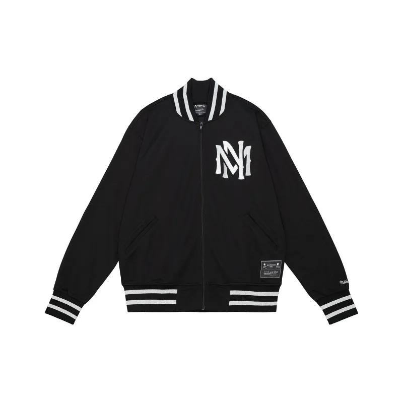 Mitchell & Ness x Mastermind JAPAN Jacket Unisex Black-0