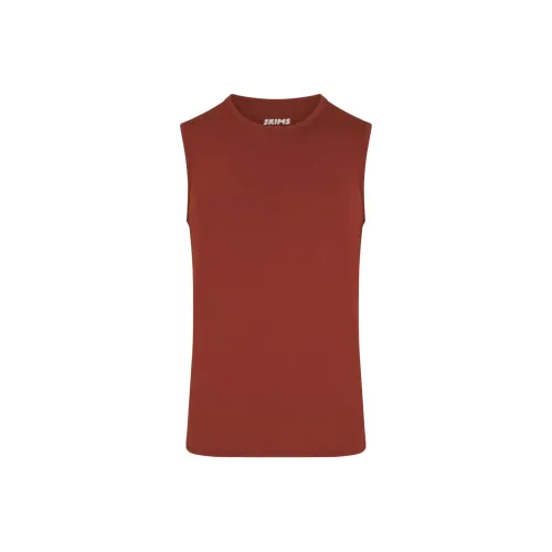 Skims Tank Tops Men RUST/Rusty Red