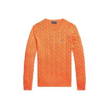 Polo Ralph Lauren Logo Embroidered Cable Knit Jumper