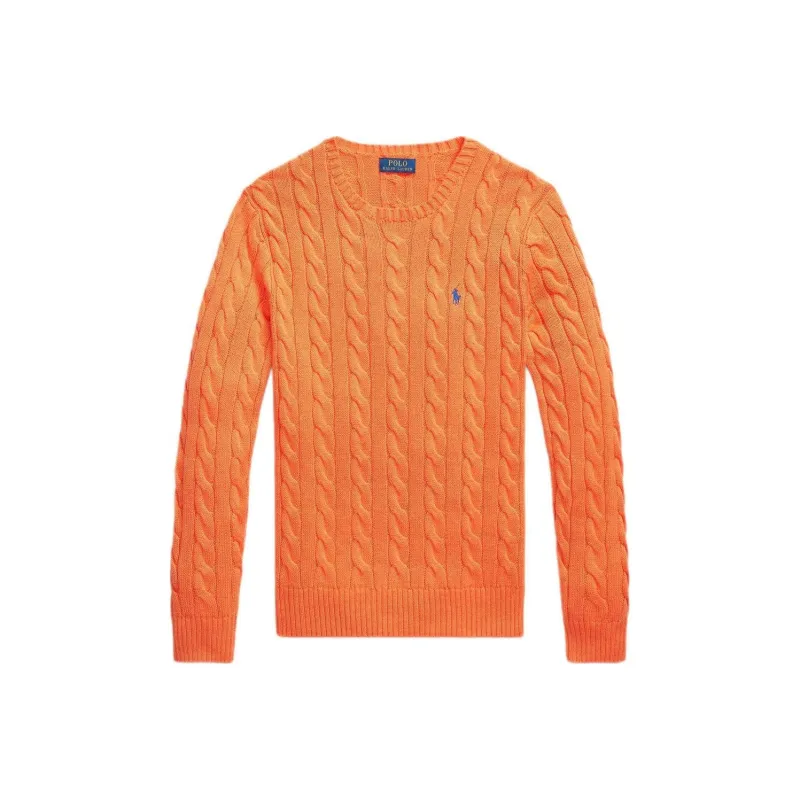 Polo Ralph Lauren Logo Embroidered Cable Knit Jumper-0