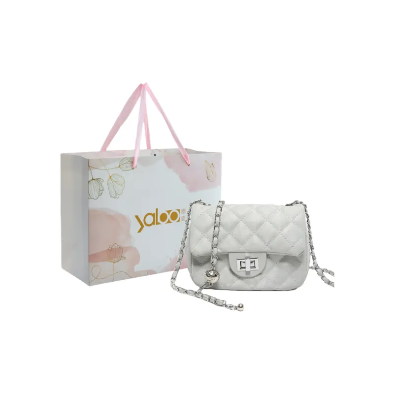 Yalu PVC Crossbody Bag Unisex White/Silver/Black/Pink-5