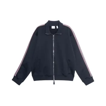 Burberry Side Striped Zip Up Jacket