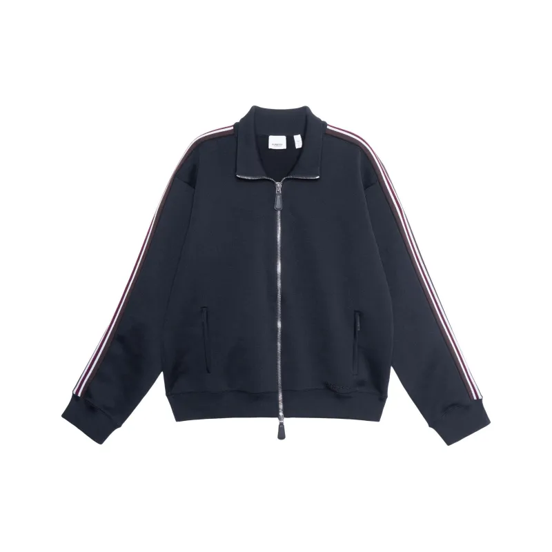 Burberry Side Striped Zip Up Jacket-0