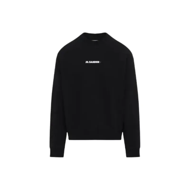 JIL SANDER + Crewneck Logo Print Sweatshirt-0