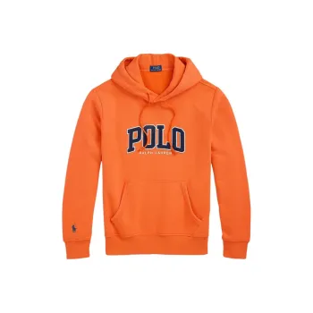 Polo Ralph Lauren Logo Flocked Drawstring Hoodie