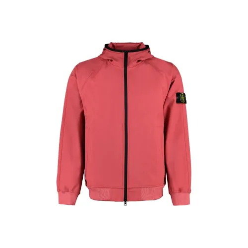 STONE ISLAND LIGHT SOFT SHELL R SERIES SOFT SHELL Jackets Coats Men's Fuchsia