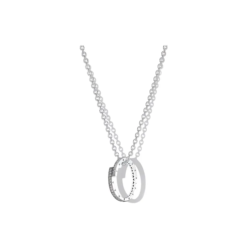 Pandora 925 Sterling Silver Necklaces Women's Silver-0