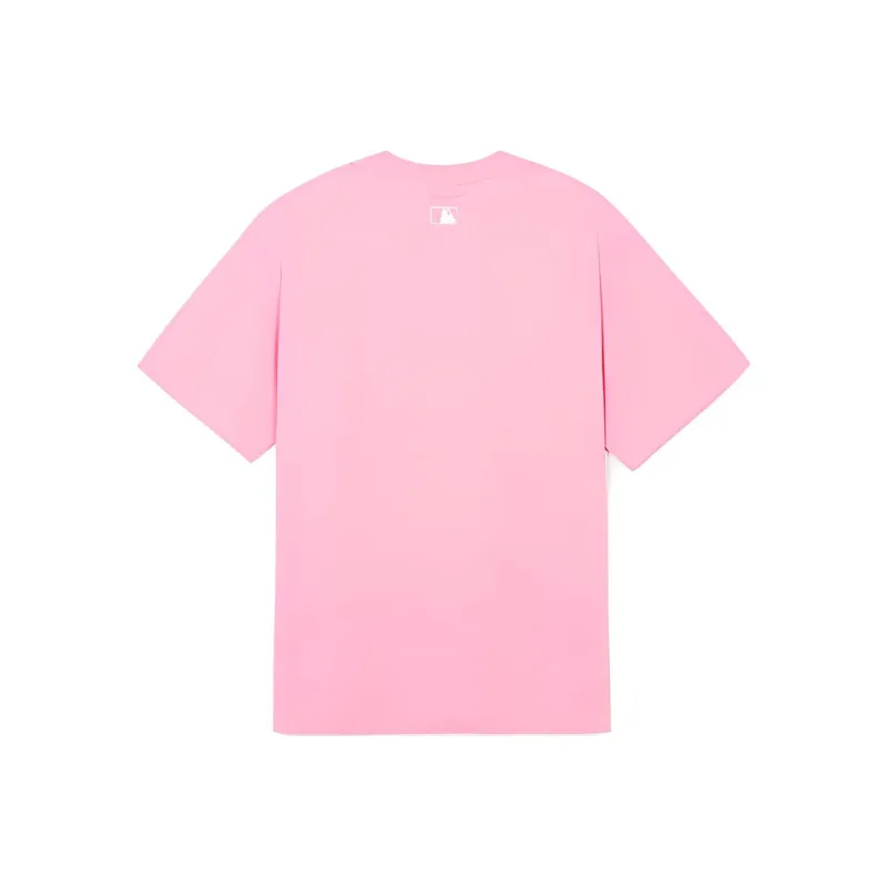 MLB Drop Shoulder Sleeve T-Shirt Unisex Pink-1