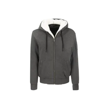 Moose Knuckles Logo Plaque Drawstring Zipped Hoodie