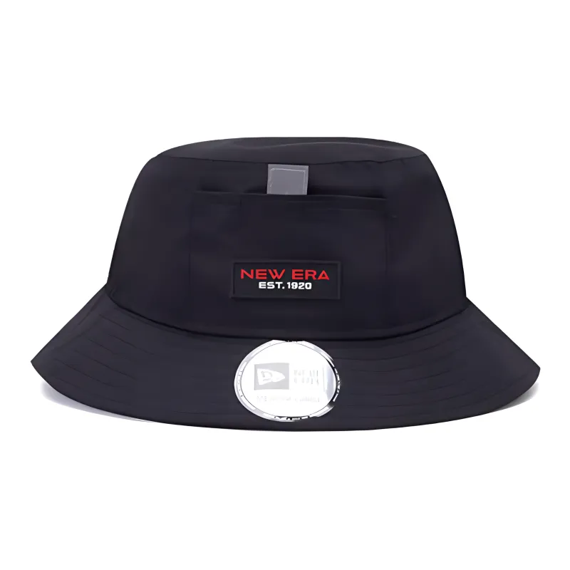 New Era Polyester Bucket Hats Unisex Black-0