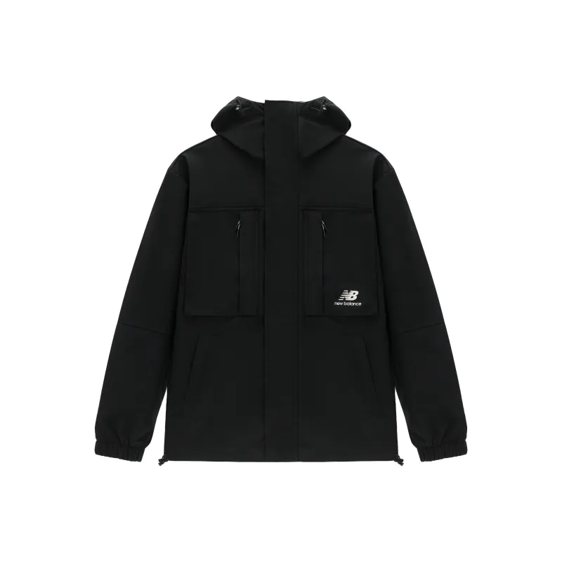 New Balance Jackets Men Black-0