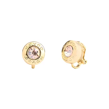 COACH Copper Clip On Earrings Unisex Gold