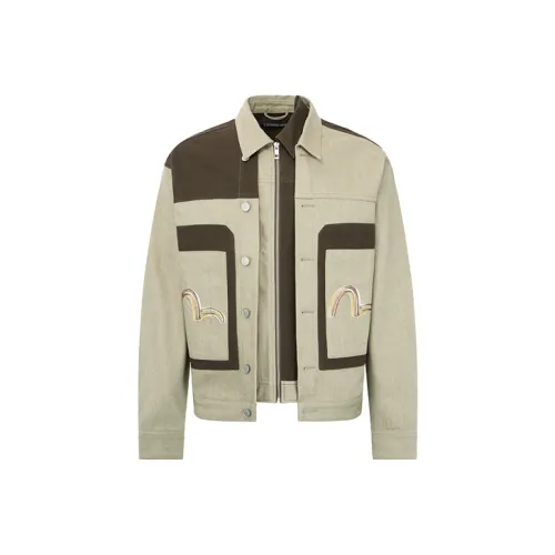 EVISU Jackets Men Color Blocking