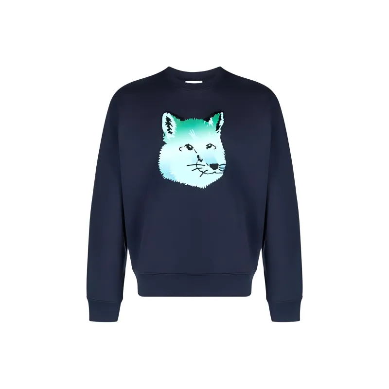 Maison Kitsune Vibrant Fox Head print Sweatshirt-0