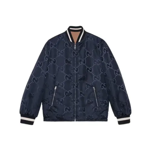 GUCCI FW22 Jackets Coats Men's Navy Blue