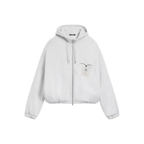 Jacquemus Club Logo Zipped Hoodie