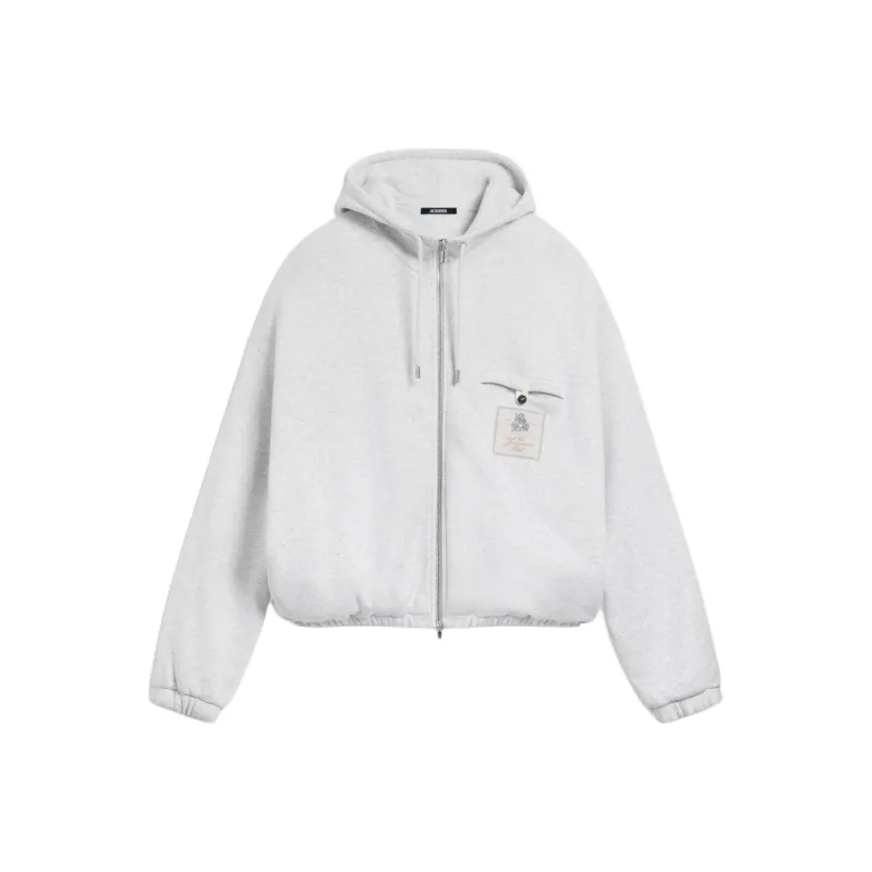 Jacquemus Club Logo Zipped Hoodie-0