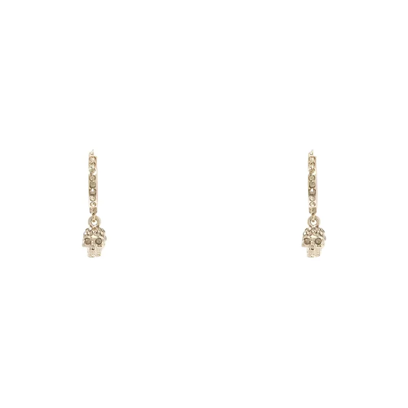 Alexander McQueen Crystal embellished Skull Earrings-0