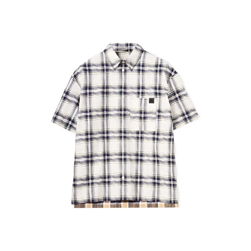 LOEWE Check Print Shirt-0