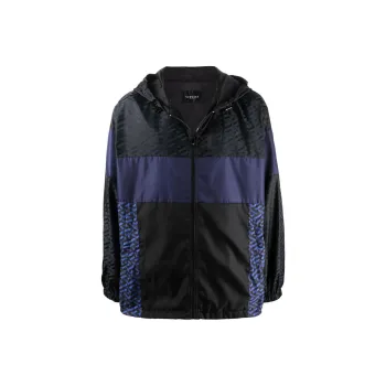 VERSACE La Greca Print Hooded Jacket