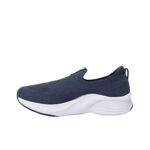 FILA Rgb Anti Slip Wear Resistant Low Top Running Shoes Unisex Dark Blue