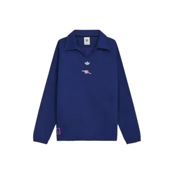 Adidas Originals x ASENNA LIANMINGKUAN Top 24/25 Terrace Icons Drill Sweatshirt Men's Blue