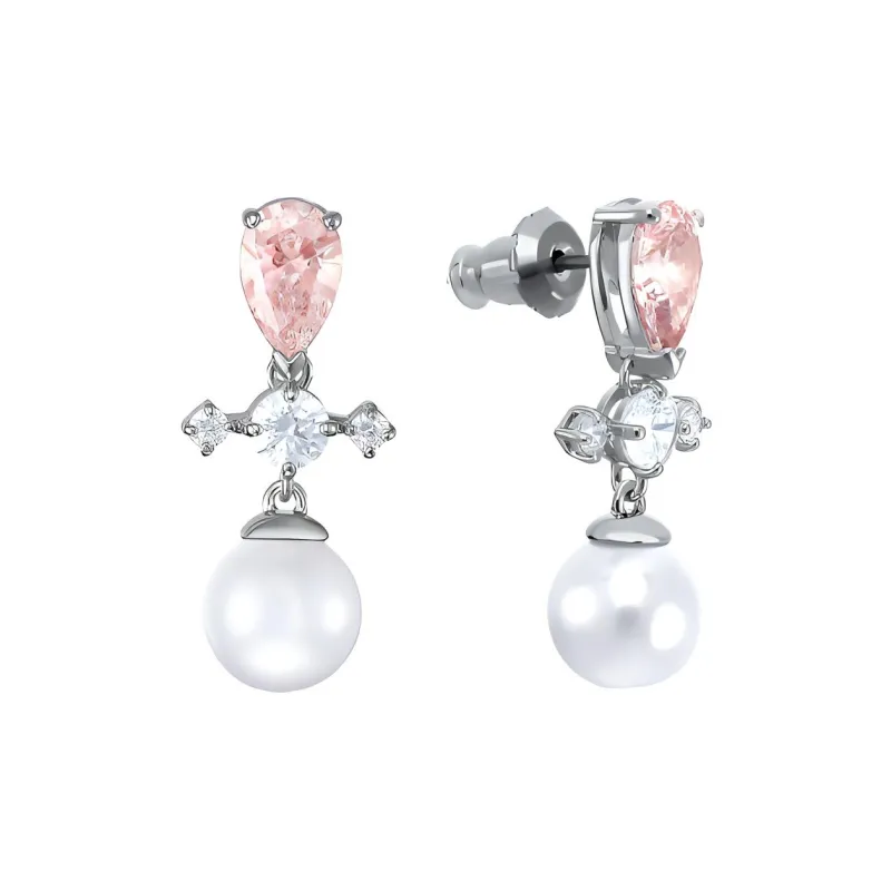 Swarovski Attract Soul Earrings Women's Pink-1