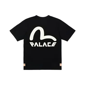 Evisu X PALACE T Shirts Unisex Black