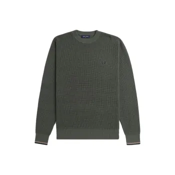 FRED PERRY Waffle stitch Sweater