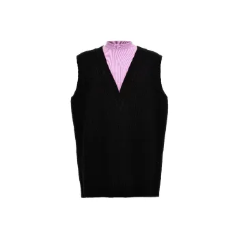 JIL SANDER Two Toned Sleeveless Knit Vest