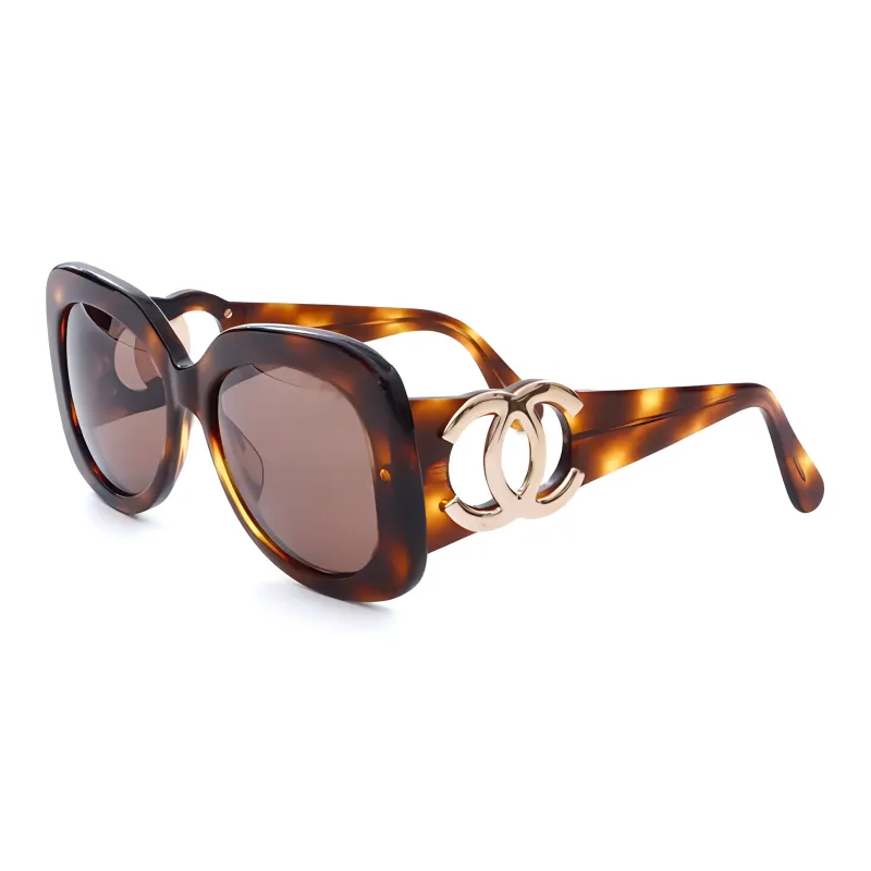 CHANEL Pre-Owned 1990-2000s CC Oversize-frame Sunglasses-0