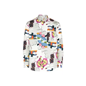 Kaws X CDG Shirts Men White
