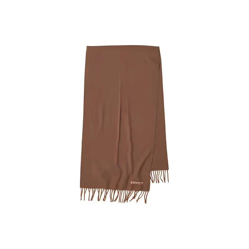 Acne Studios Knit Scarves Unisex Brown-1