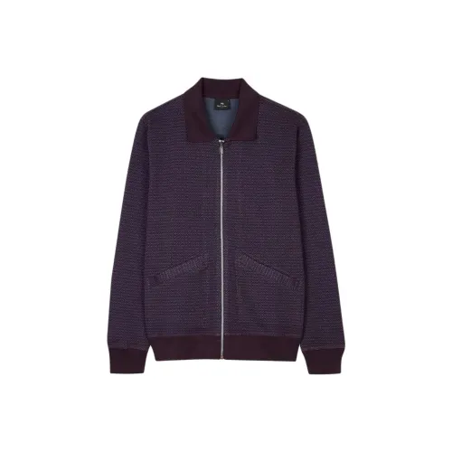 Paul Smith Jacquard Zip-up Cardigan