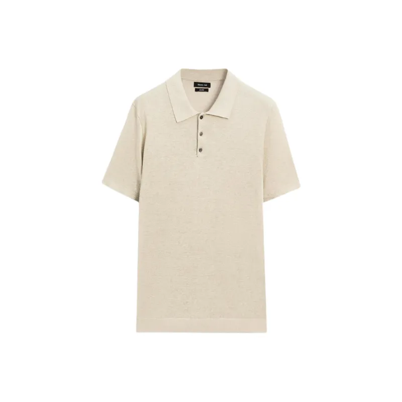Massimo Dutti Polo Shirt Men's Beige-0