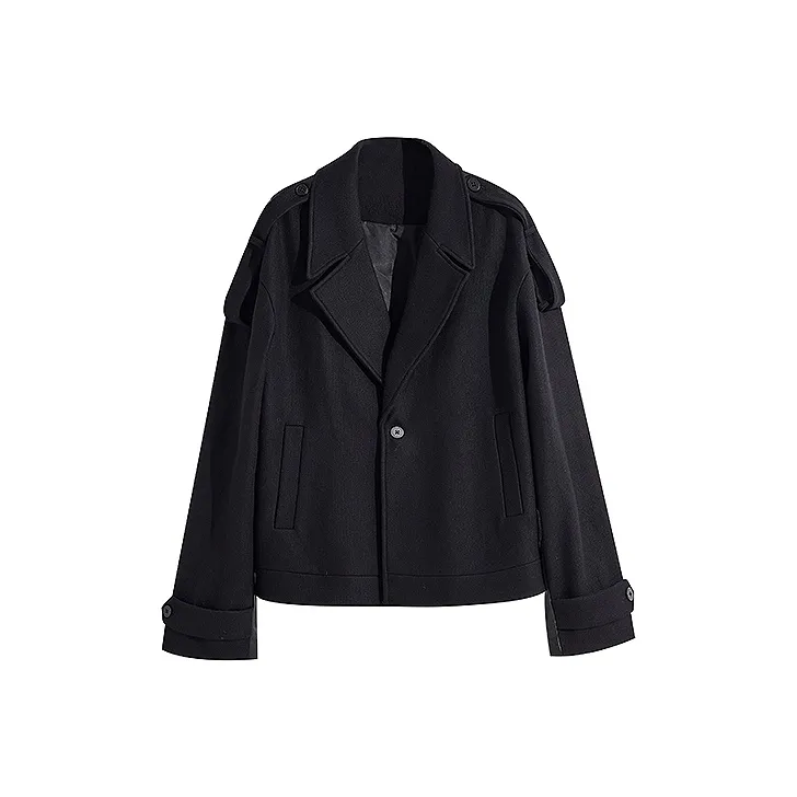 HUANXIANGZHE Jackets Unisex Black-0