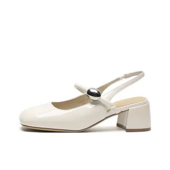 FIVE PLUS Chunky Heel High Heels 5cm Women's
