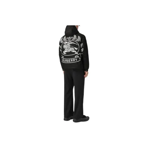 Burberry Ekd Print Nylon Hooded Jacket
