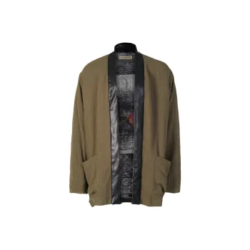 VESSEL Jacket Unisex Linen Robe Army Green