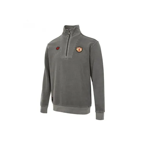 Adidas Originals Free Shipping With AdiClub Manchester United Terrace Icons Half Zip Top